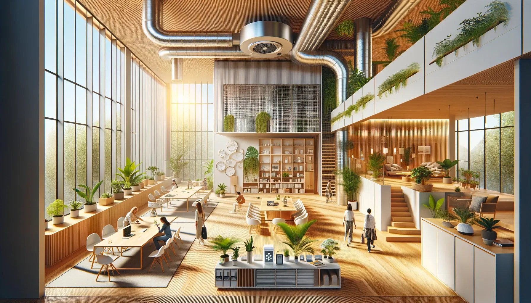Illustration of Smart Lighting For Improved Indoor Air Quality