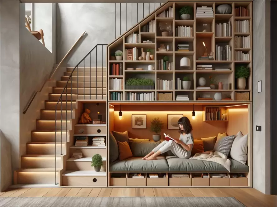 How to Utilize Space Under Stairs Creatively