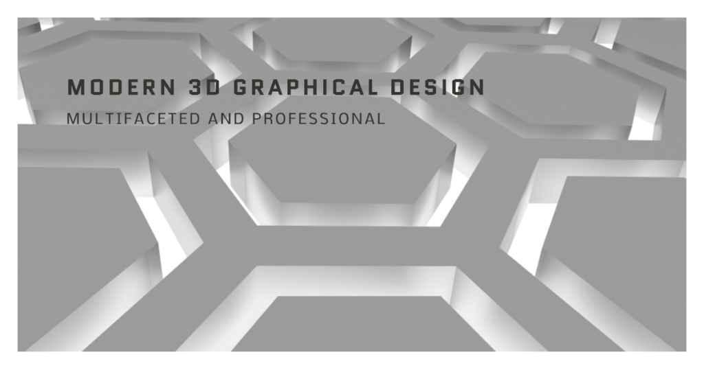 This Multifaceted 3D Graphical Design In Its Modern Conception