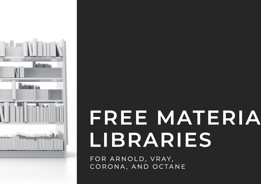 Free Materials Libraries Arnold Vray Corona Octane
