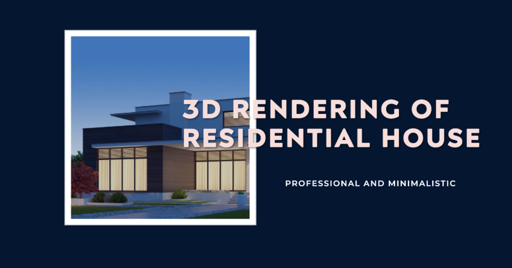3D Rendering Of Residential House