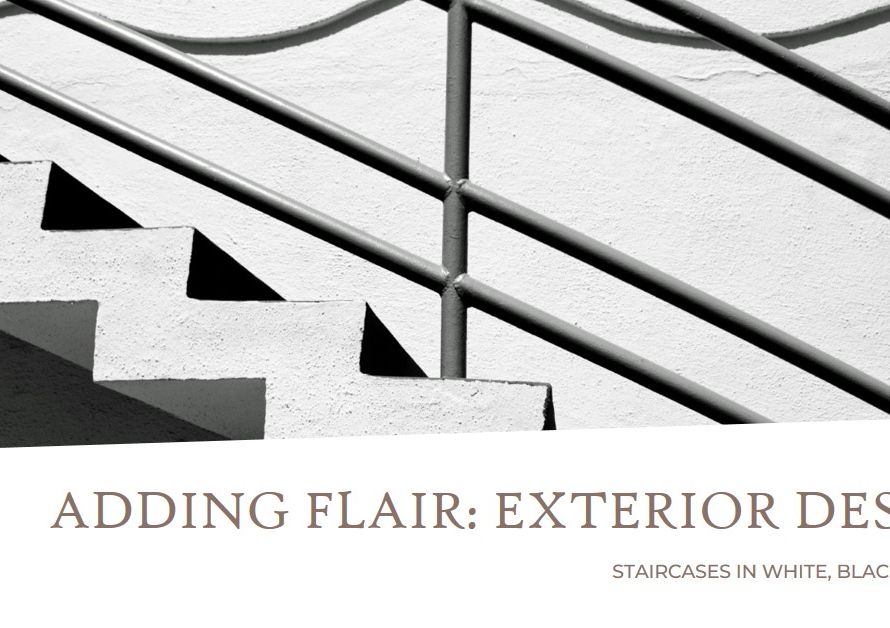 Adding Flair: Exterior Design with Staircases