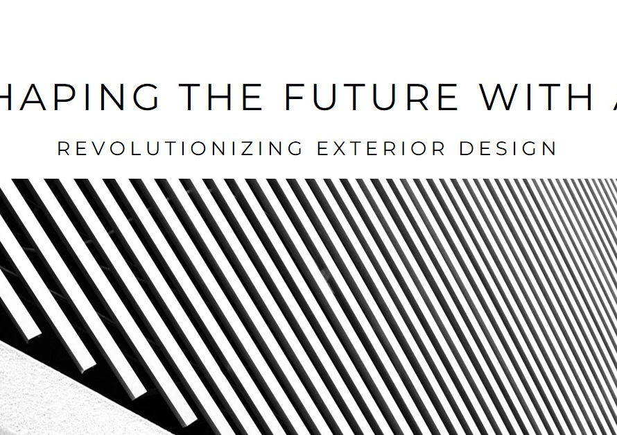 Shaping the Future with AI in Exterior Design