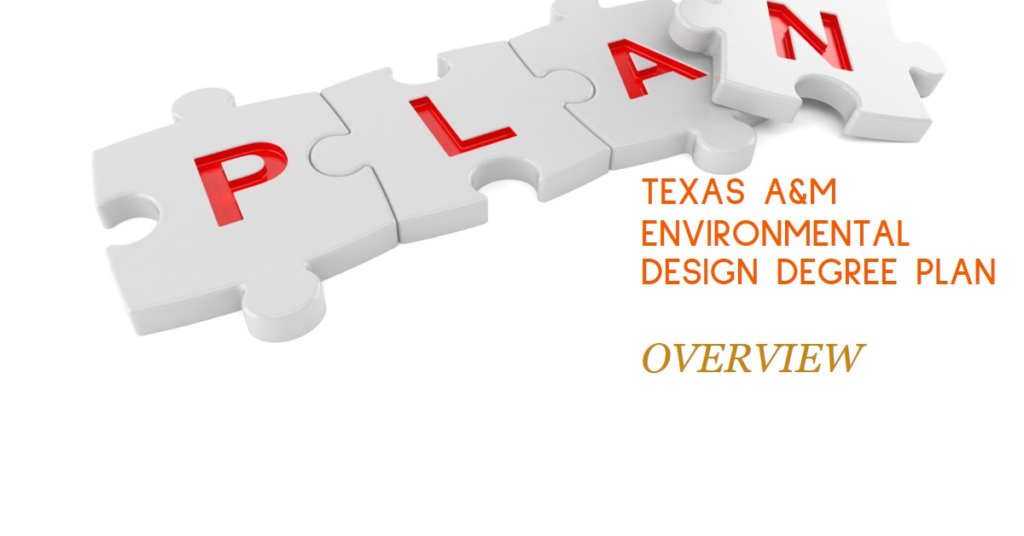 Texas A&M Environmental Design Degree Plan Overview