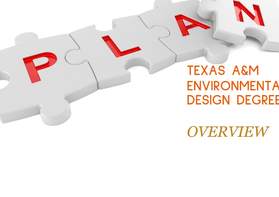 Texas A&M Environmental Design Degree Plan Overview