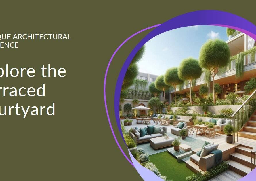 Terraced Courtyard by Team BLDG
