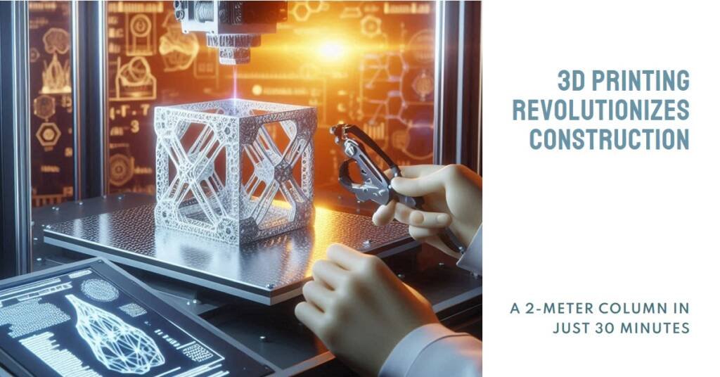 3D Printing a 2-Meter Column in 30 Minutes: The Future of Construction?