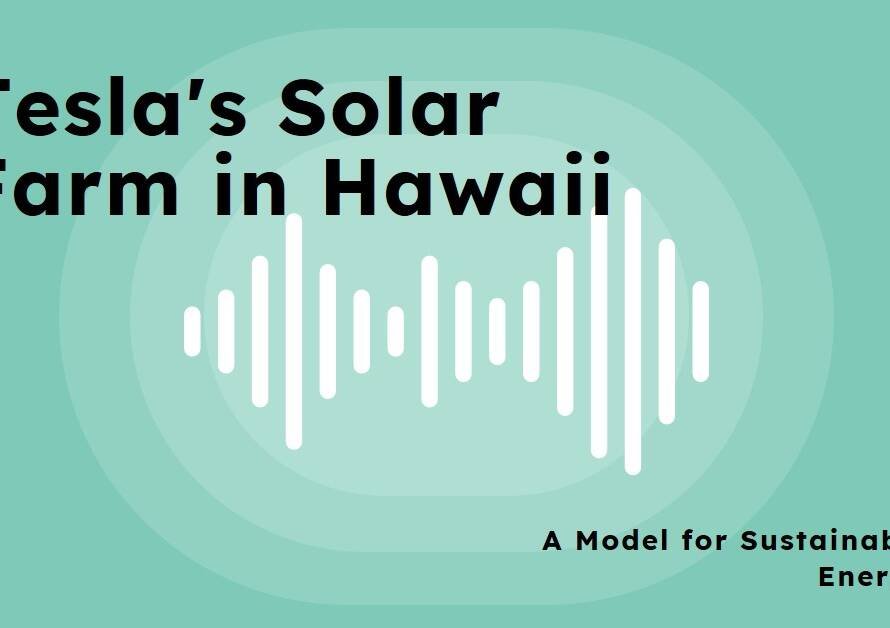 Tesla’s Massive Solar Farm in Hawaii: A Model for Sustainability