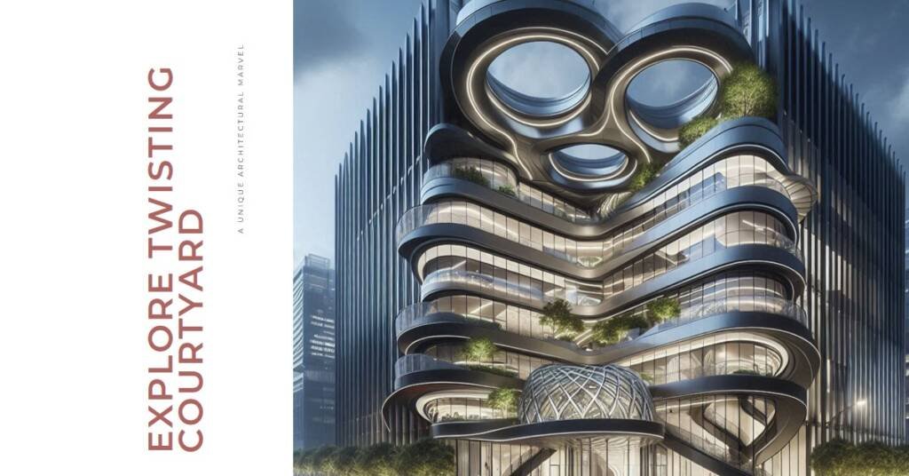 Twisting Courtyard by Archstudio