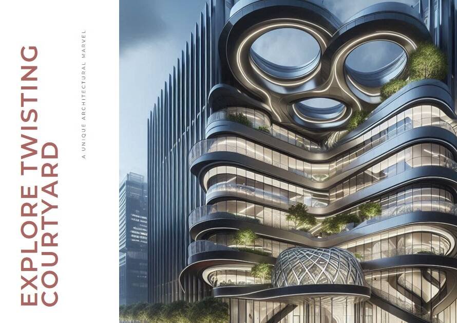 Twisting Courtyard by Archstudio
