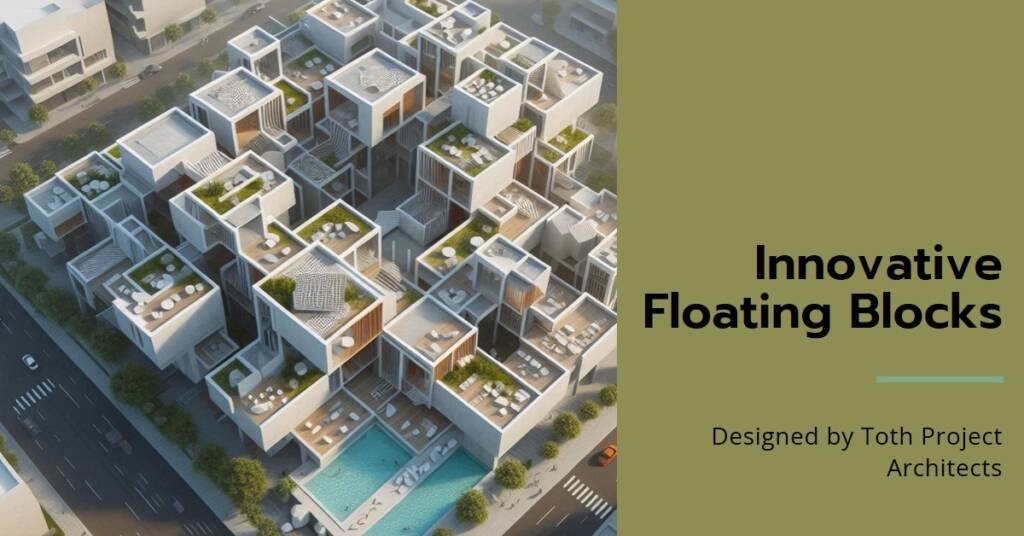 Floating Blocks by Toth Project Architect Office