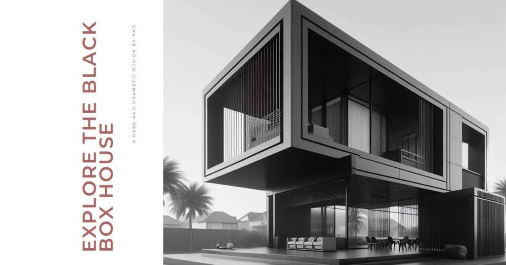 Black Box House by PAO Architects: Dark and Dramatic Design