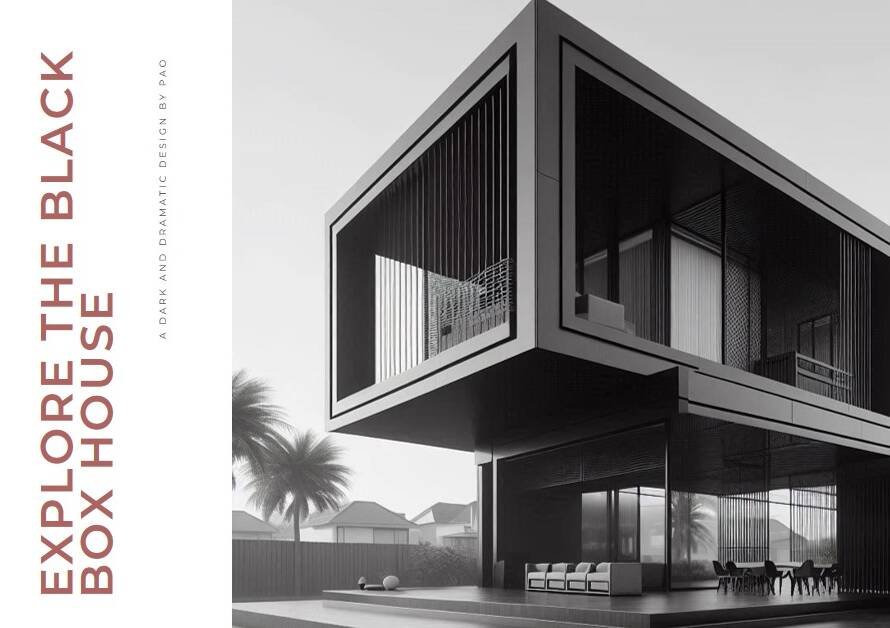 Black Box House by PAO Architects: Dark and Dramatic Design