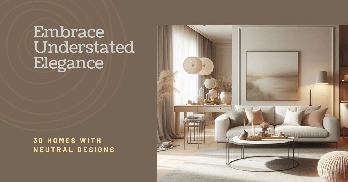 Neutrals in Interior Design: 30 Homes Embracing Understated Elegance