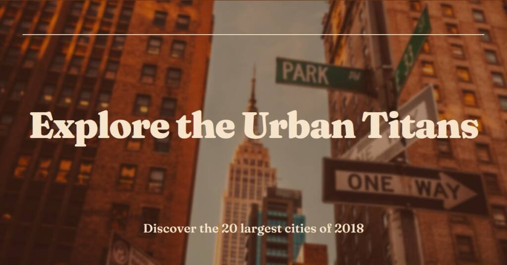 The 20 Largest Cities in the World of 2018: Urban Titans Revealed