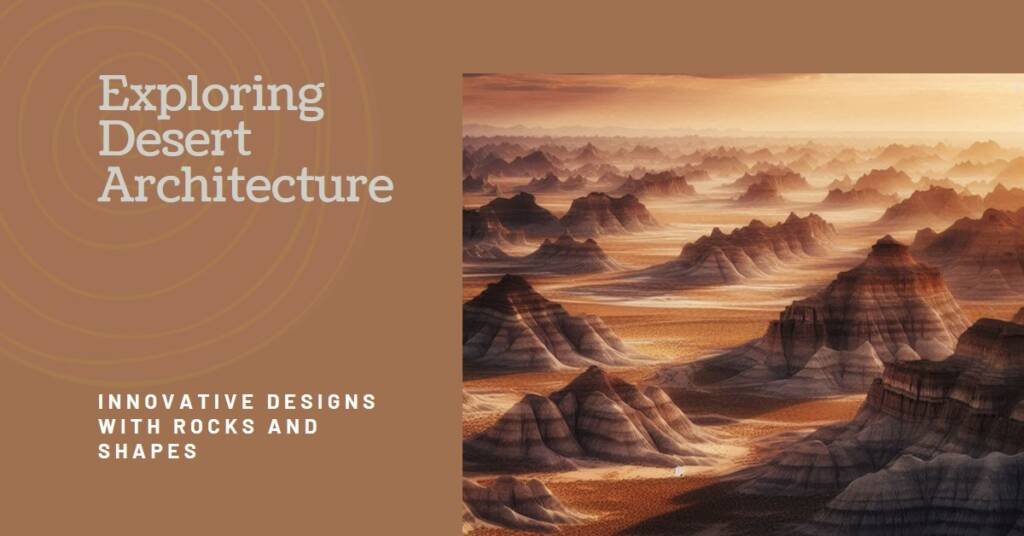 Architectural Possibilities of Combining Desert Rocks and Geometric Forms by Amey Kandalga