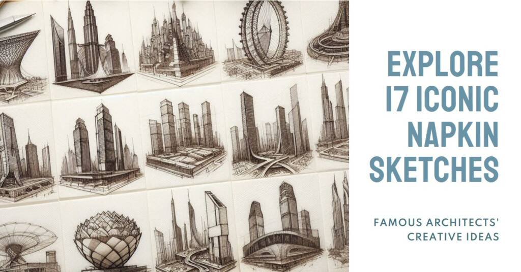 17 Napkin Sketches by Famous Architects