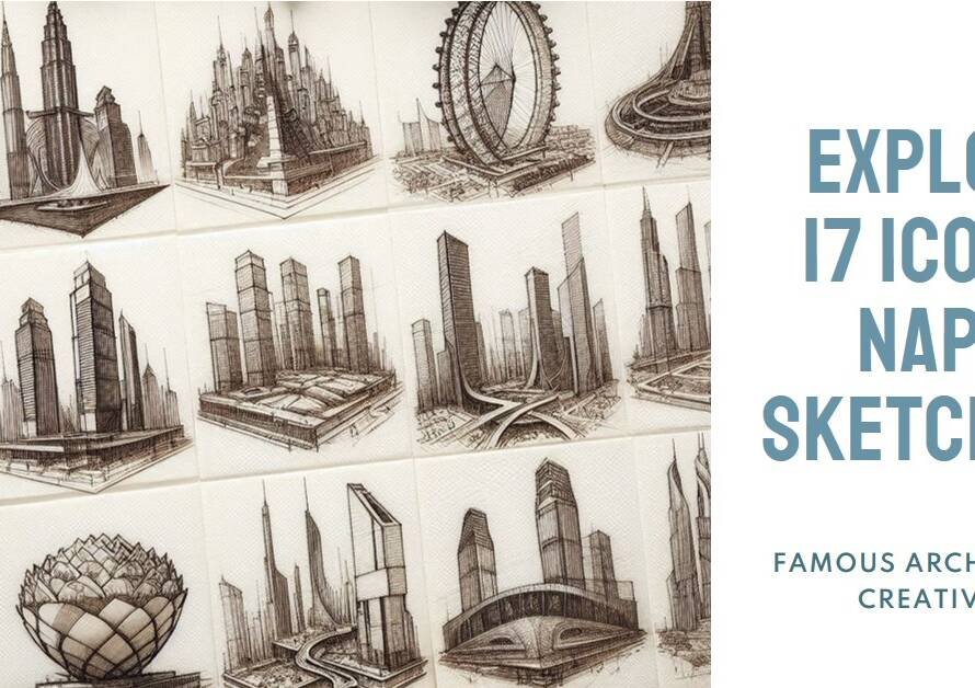 17 Napkin Sketches by Famous Architects