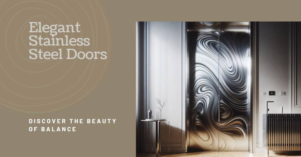 Metallic Doors by Ellison Bronze: Formed Stainless Steel Balanced Door Designs