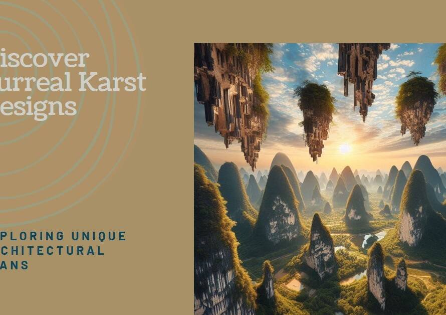 Doppelganger Karst Architecture: Exploring a Surreal Site Plan and Section