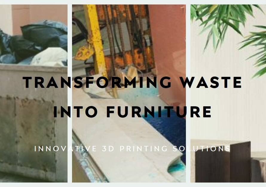 Zero-Waste Lab: 3D Printing Street Furniture from Household Plastic Waste