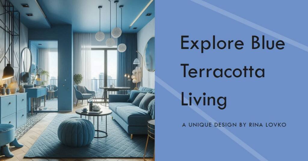 Blue Terracotta Apartment by Rina Lovko