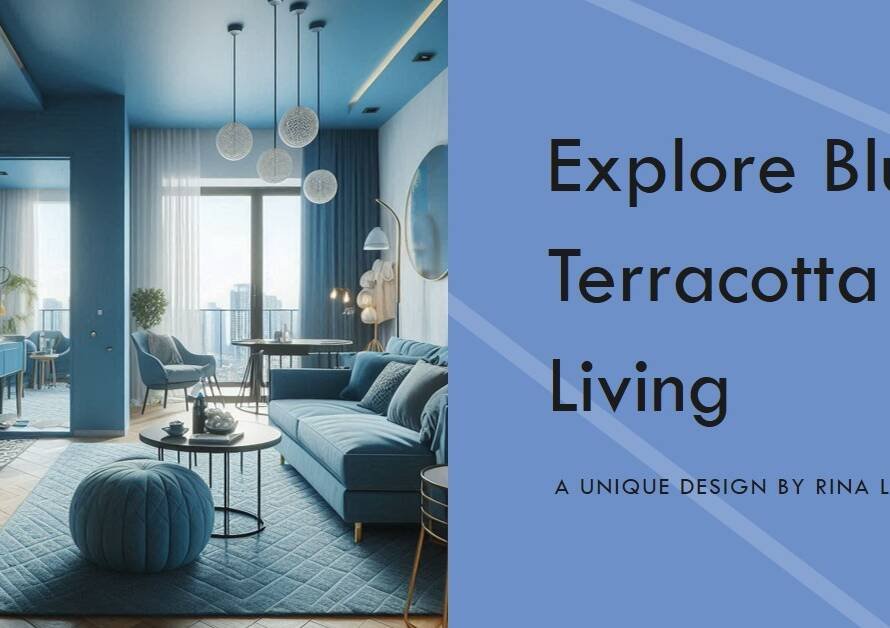 Blue Terracotta Apartment by Rina Lovko