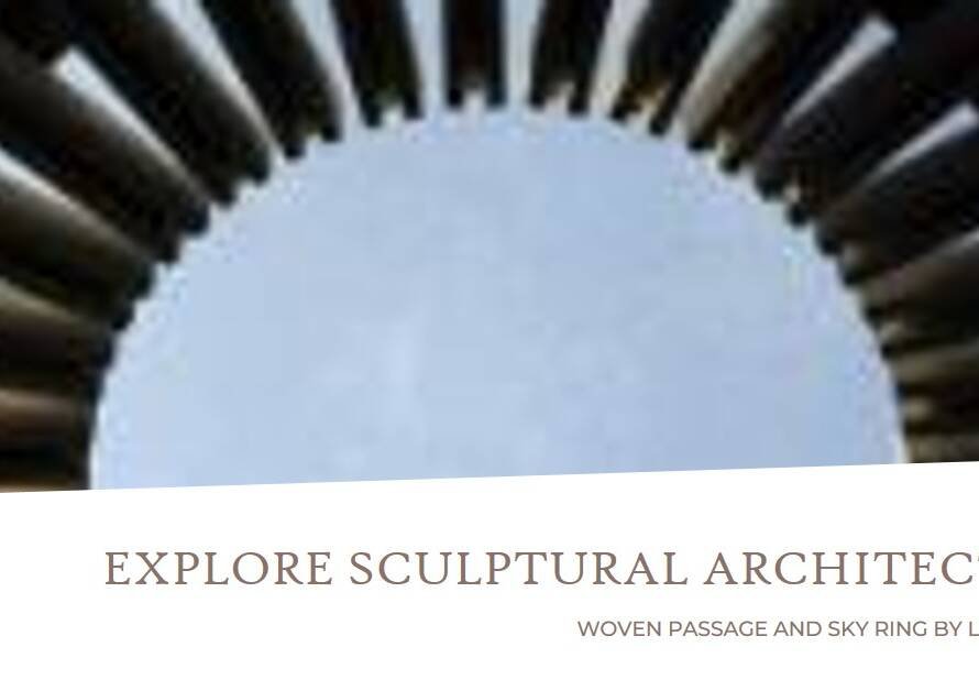 Woven Passage and Sky Ring: Sculptural Architecture by Line+ Studio