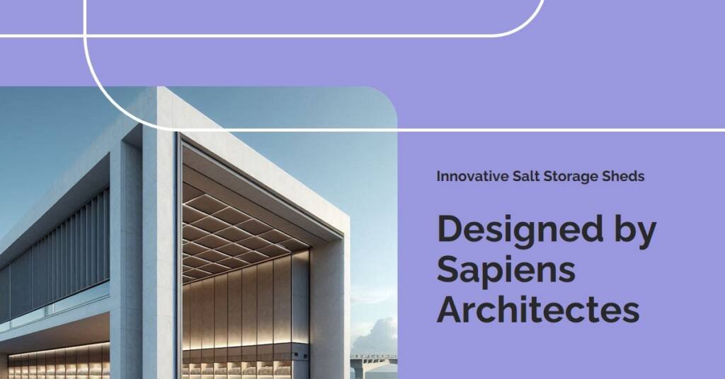 Salt Storage Sheds by Sapiens Architectes: Industrial Solutions Reinvented