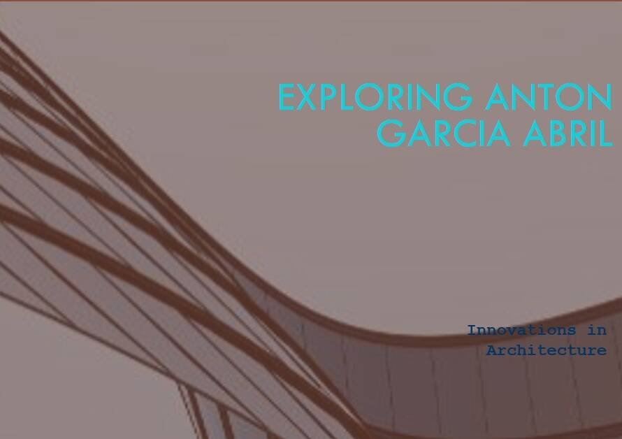 Anton Garcia Abril: A Look at His Architectural Innovations