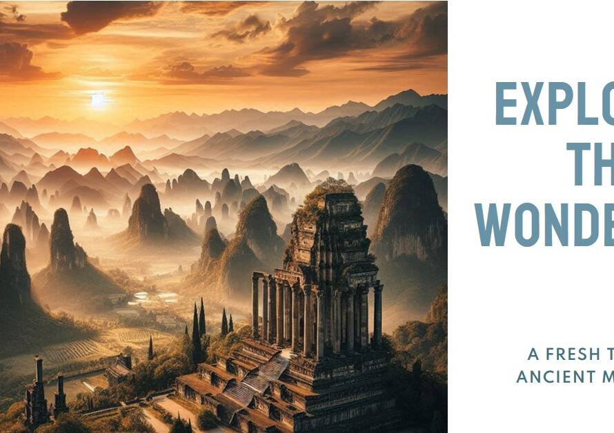 A Visual Tribute: 7 Wonders of the Ancient World Reinterpreted