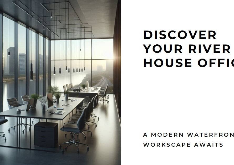 River House Office: A Modern Waterfront Workscape