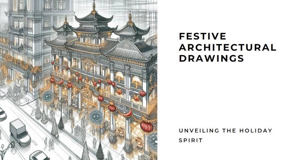 Moody Xmas Way Studio: Festive Architectural Drawings Unveiled