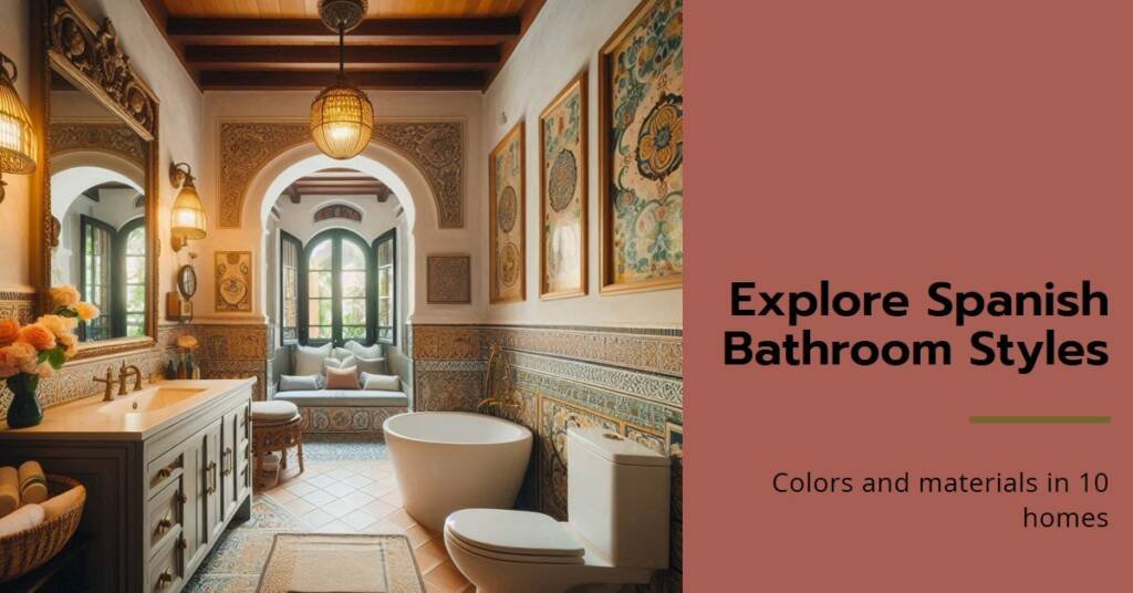 Spanish Bathrooms: Colors & Materials Inside 10 Homes