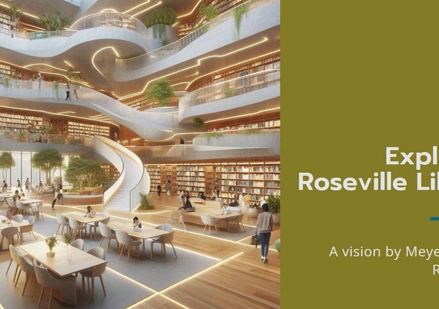 Roseville Library Plan by Meyer Scherer Rockcastle